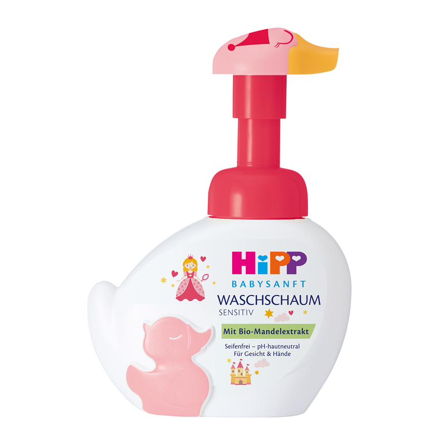 HiPP Babysanft Пінка для вмивання та миття рук з 1 дня життя, 250мл