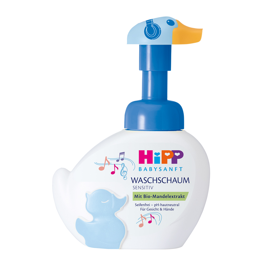 HiPP Babysanft Пінка для вмивання та миття рук з 1 дня життя, 250мл