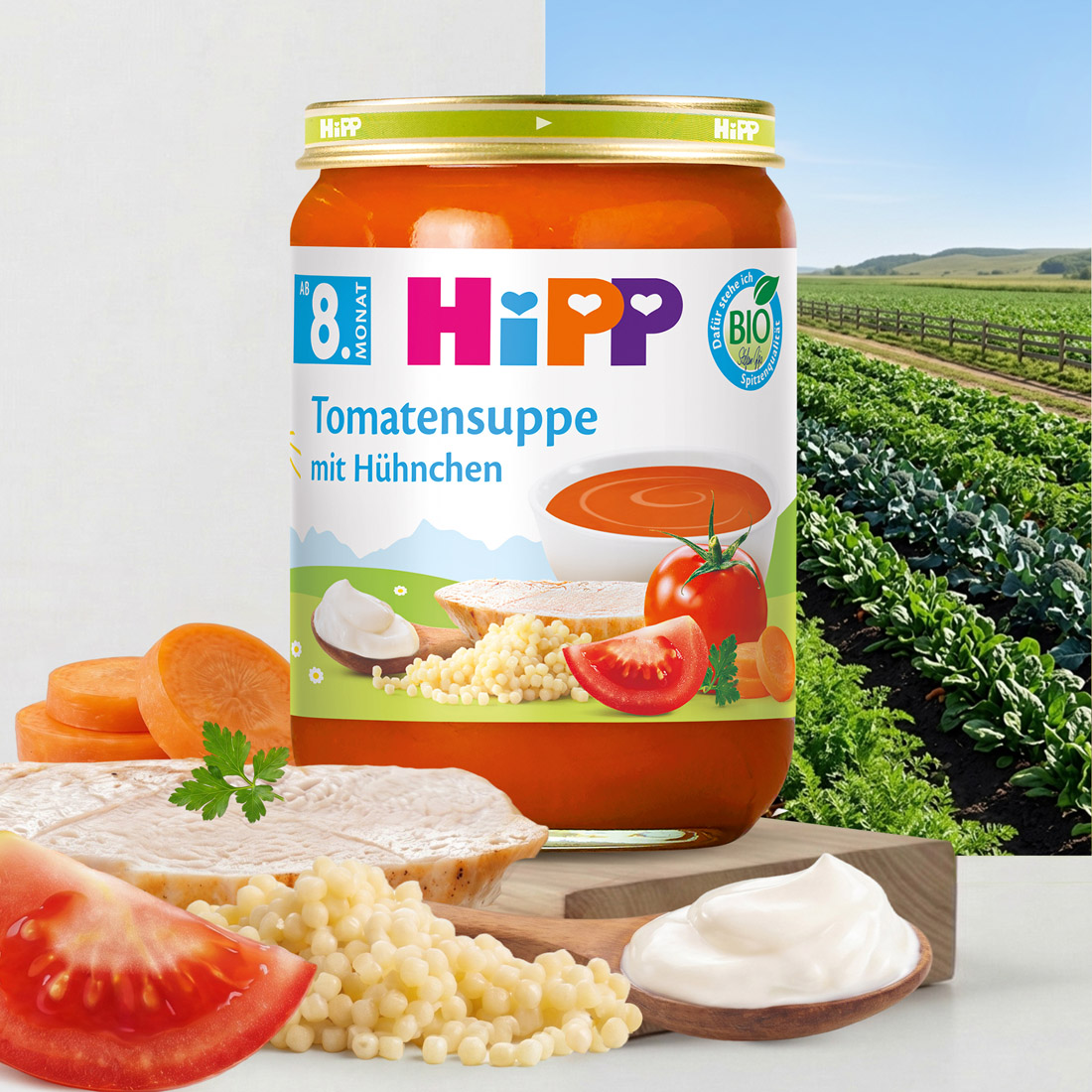 НIРР Органічний томатний суп з куркою